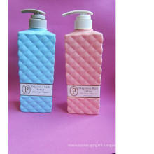 20 Oz Body Wash Square Bottles with Soft Touch appearance